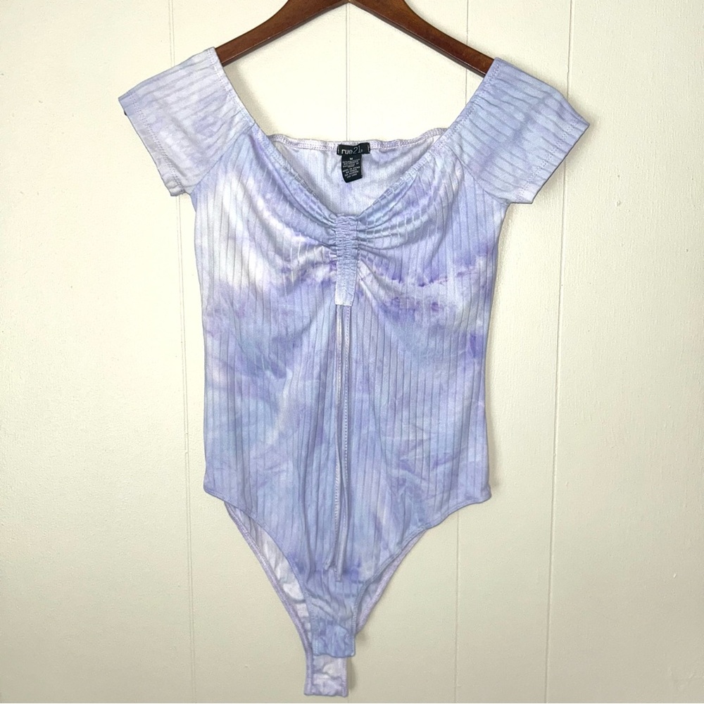 2 Pack Purple Tie-Dye and Pink Plaid‎ Women's Top